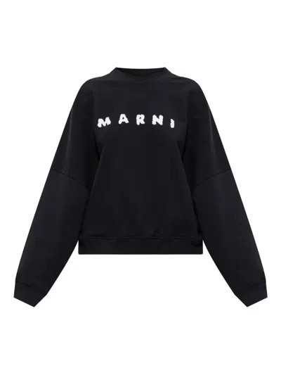 Marni Knitwear Crew Neck Long Sleeves In Black