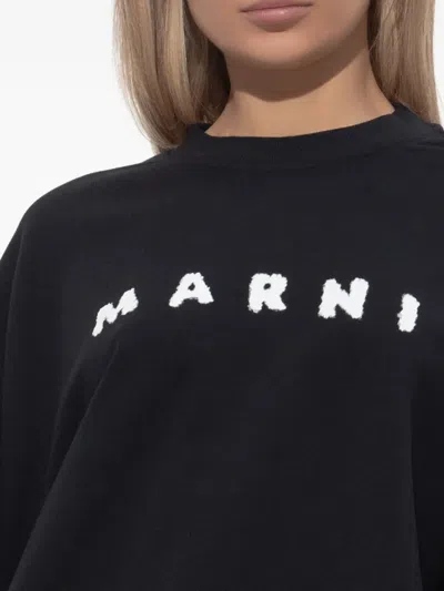 Marni Knitwear Crew Neck Long Sleeves In Black