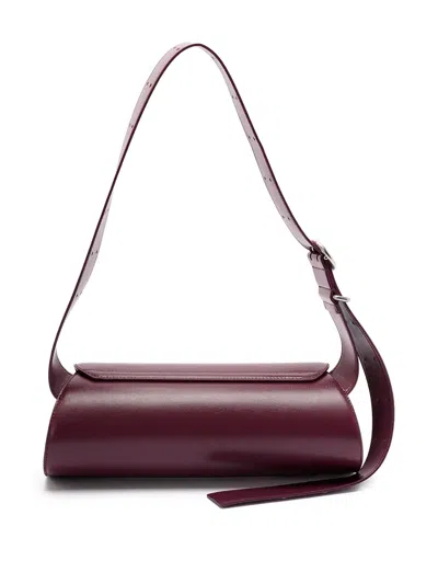 Jil Sander Small Rectangular Shoulder Bag With Adjustable Strap In Brown