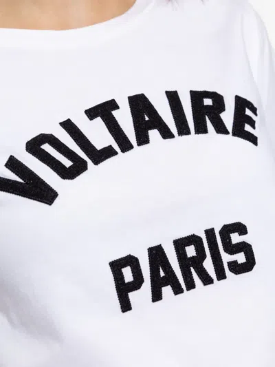 Zadig & Voltaire Zadig&voltaire Alys Hc Voltaire Paris T-shirt In White