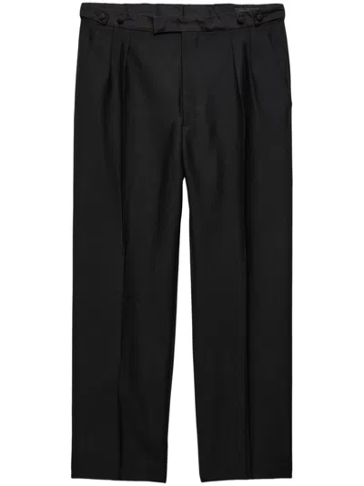 Prada Wool And Mohair Pants In Black  