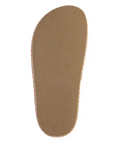 Mia Women's Giade Raffia Slip-on Sandals In Brown