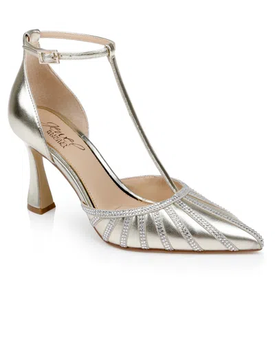Jewel Badgley Mischka Women's Faithlyn Evening T-strap Pumps In Multi