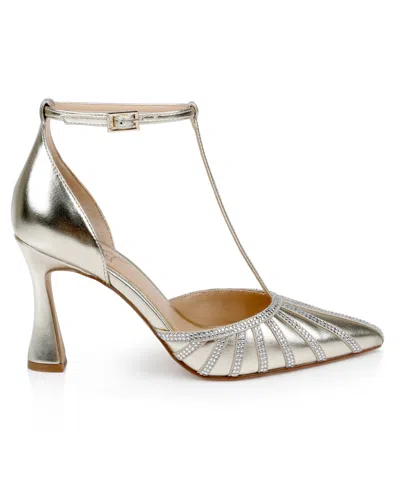 Jewel Badgley Mischka Women's Faithlyn Evening T-strap Pumps In Multi