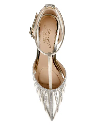 Jewel Badgley Mischka Women's Faithlyn Evening T-strap Pumps In Multi