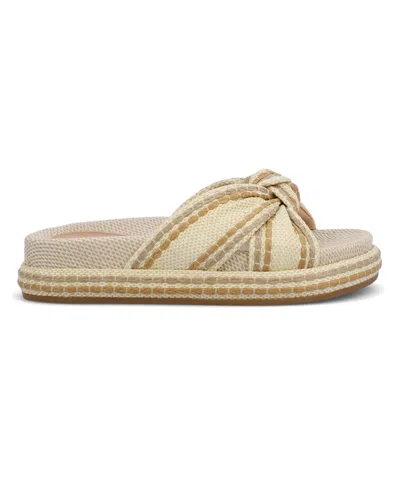 Mia Women's Giade Raffia Slip-on Sandals In Neutral