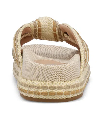 Mia Women's Giade Raffia Slip-on Sandals In Neutral