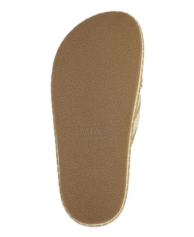 Mia Women's Giade Raffia Slip-on Sandals In Neutral