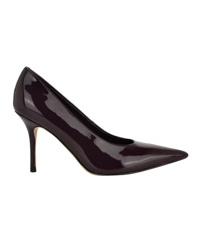 Calvin Klein Women's Leciey Pointy Toe Stiletto Pumps In Brown