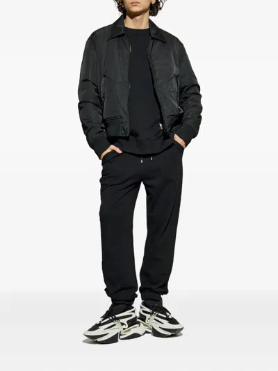 Balmain Elasticated-cuff Pants In Black