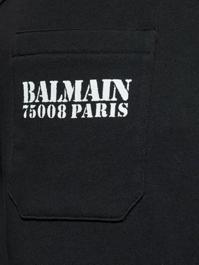 Balmain Elasticated-cuff Pants In Black