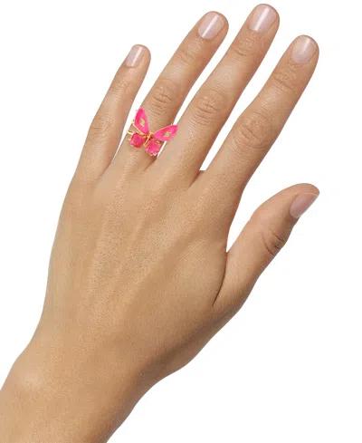 Kendra Scott Bianca Butterfly Cocktail Ring In Red