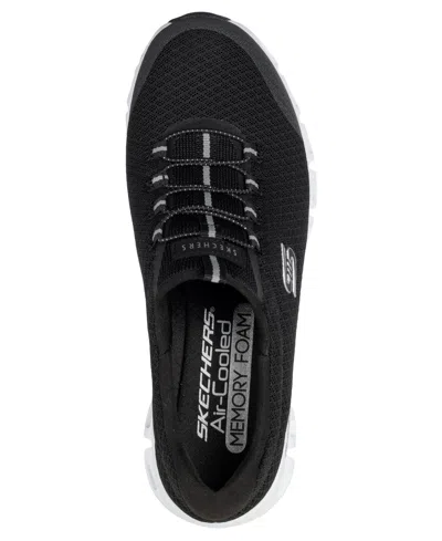 Skechers Glide Step Resilience Womens Slip-on Walking Shoes In Black