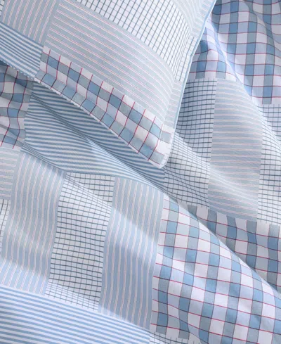 Tommy Hilfiger Hamptons Patchwork Cotton 3-pc. Comforter Set, Full/queen In Blue