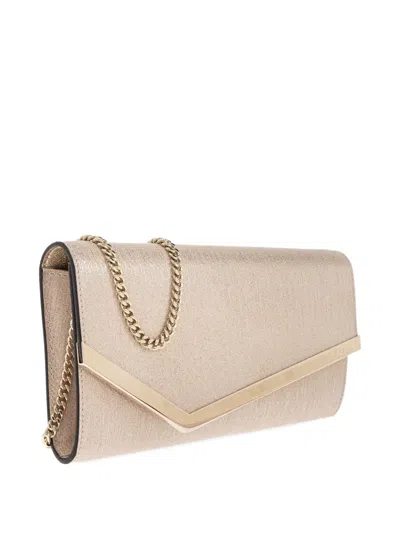 Jimmy Choo Metallic Envelope Clutch Chain Removable