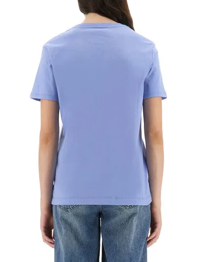 Ps By Paul Smith Ps Paul Smith Tshirt With Logo Patch In Blue