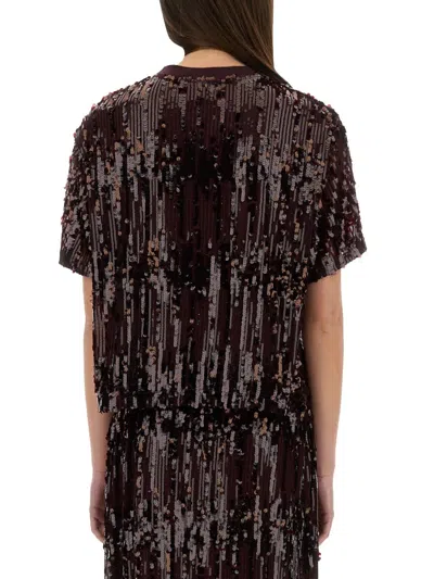 Baum Und Pferdgarten "juli" Top With Sequins In Brown
