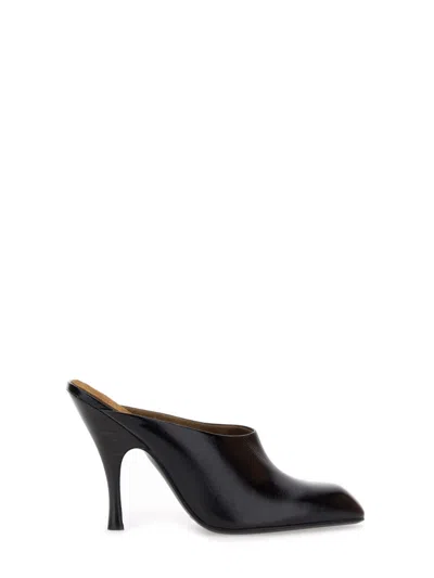 Khaite Colt Calfskin Stiletto Mules In Black