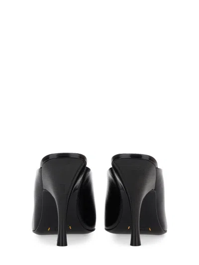 Khaite Colt Calfskin Stiletto Mules In Black