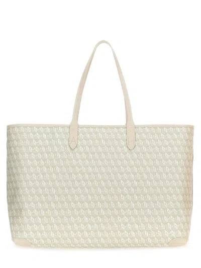 Anya Hindmarch Xs Tote Bag With I Am A Plastic Bag Pattern In Neutral