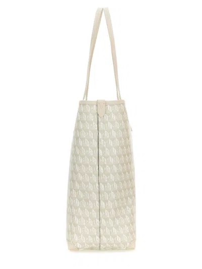 Anya Hindmarch Xs Tote Bag With I Am A Plastic Bag Pattern In Neutral
