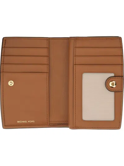 Michael Kors Bryant Logo Snap Button Wallet In Brown