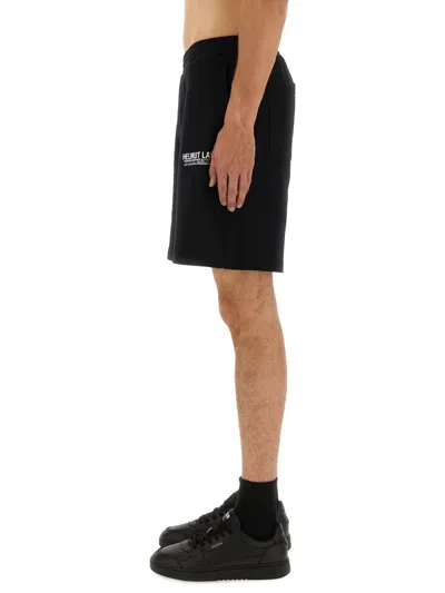 Helmut Lang Shorts With Logo In Black
