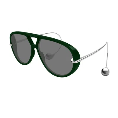 Bottega Veneta Bv1273s Linea Unapologetic Sunglasses In Green