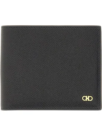 Ferragamo Gancini Wallet In Black