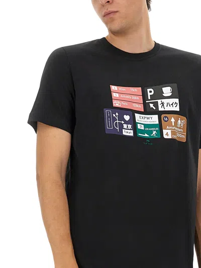 Ps By Paul Smith Regular Fit T-shirt In Black