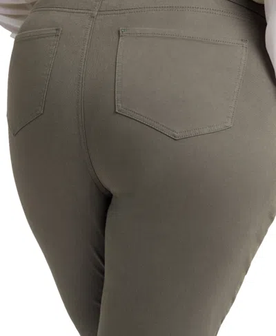 Nydj Plus Size Margot Girlfriend Pull On Jeans In Gray