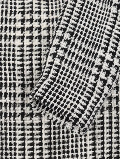 Gianluca Capannolo Houndstooth Midi Dress - White