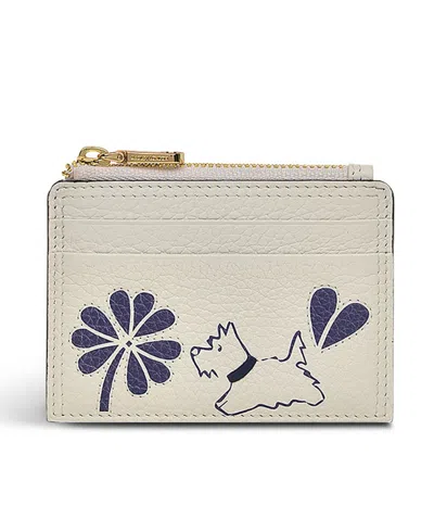 Radley London Cut Out Floral Mini Coin Wallet In Gray