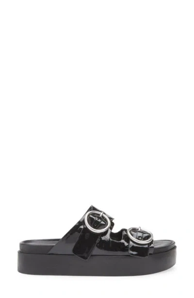 Rag & Bone Geo Patent Dual-band Platform Slide Sandals