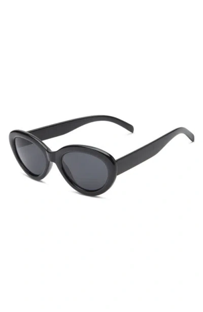 Bp. Oval Sunglasses In Black