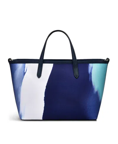 Radley London Southwell Gardens Stripe Open Top Grab Bag In Blue