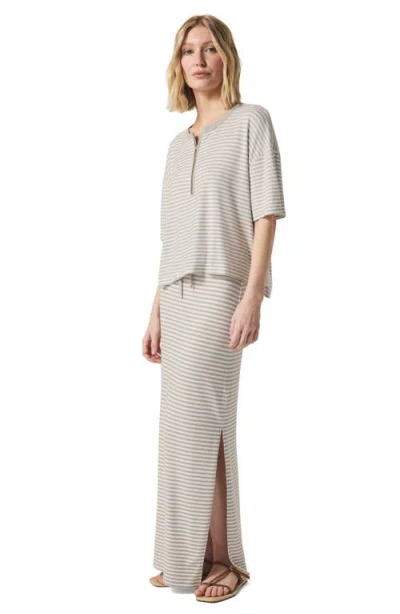 Splendid Brooke Stripe Skirt In Fawn Stripe