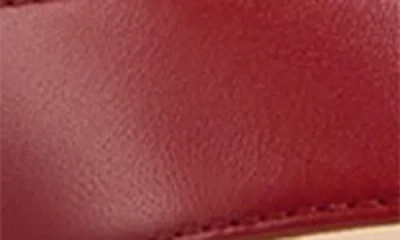 Stuart Weitzman Rio Leather Kitten-heel Thong Sandals In Red