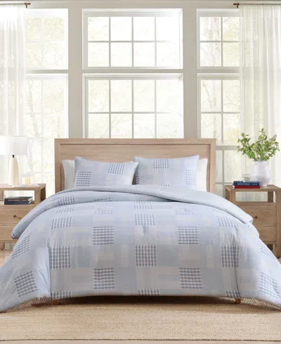 Tommy Hilfiger Hamptons Patchwork Cotton 3-pc. Comforter Set, King In Blue