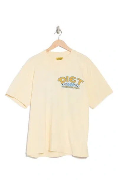 Diet Starts Monday Diet Logo Graphic T-shirt In Nude