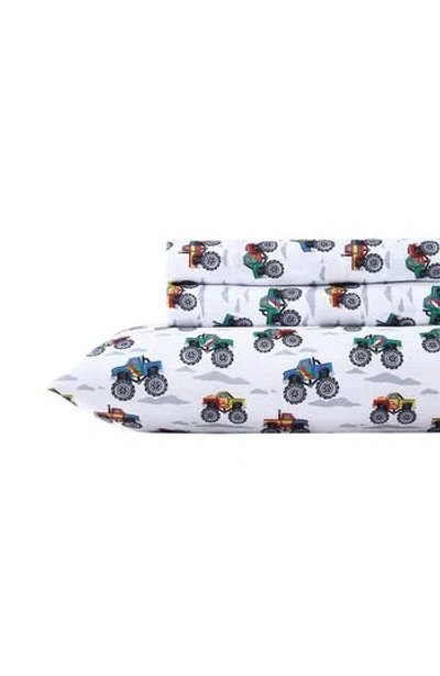 Poppy & Fritz Poppy And Fritz Trucks 3-piece Sheet Set In Multi