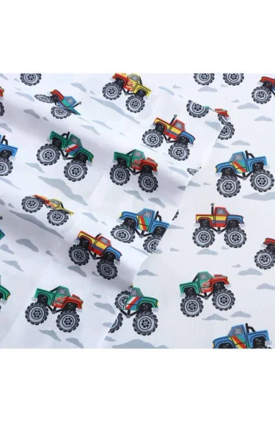 Poppy & Fritz Poppy And Fritz Trucks 3-piece Sheet Set In Multi