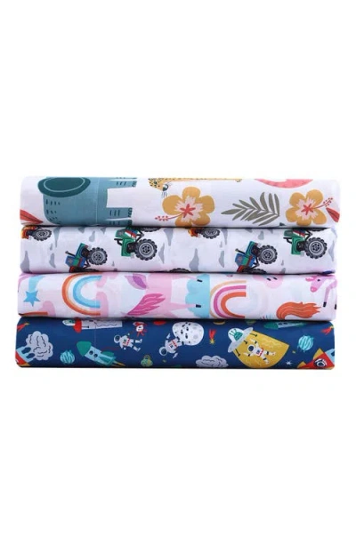 Poppy & Fritz Poppy And Fritz Trucks 3-piece Sheet Set In Multi