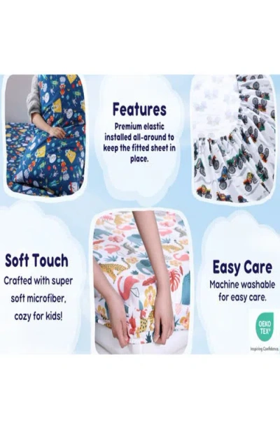 Poppy & Fritz Poppy And Fritz Trucks 3-piece Sheet Set In Multi