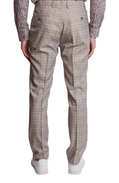 Paisley & Gray Downing Slim Flat Front Windowpane Dress Pants