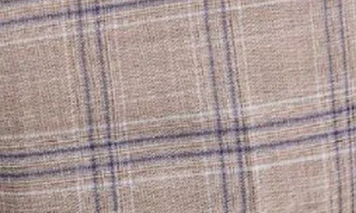 Paisley & Gray Downing Slim Flat Front Windowpane Dress Pants In Multi