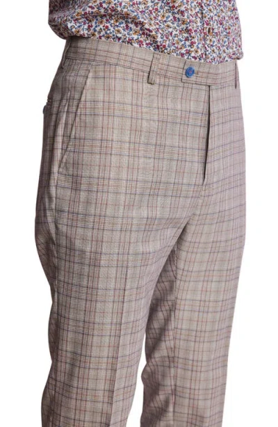Paisley & Gray Downing Slim Flat Front Windowpane Dress Pants