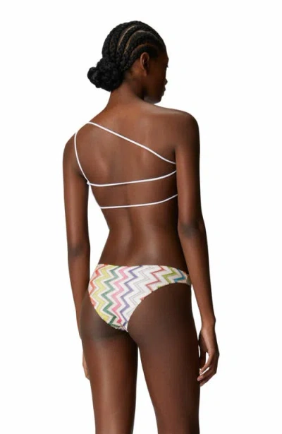 Missoni One-shoulder Bikini With Double Ties In Multi