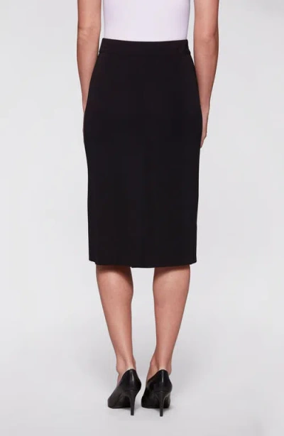 Misook Plus Size Straight Pull-on Skirt In Black