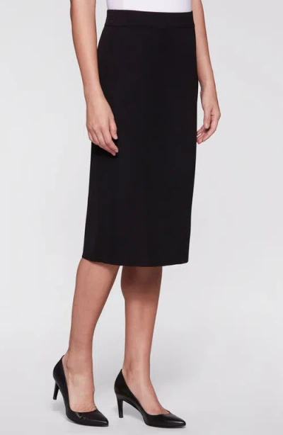 Misook Plus Size Straight Pull-on Skirt In Black
